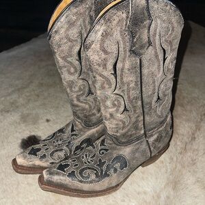 Corral Distressed Leather Cowboy Boots